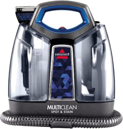 Bissell (47202) MultiClean portable carpet cleaner for stains and dyes, to remove new needs permanently, easy to use on desktop surfaces: sofa, car and upholstery, with Heatwave technology - two-year warranty.