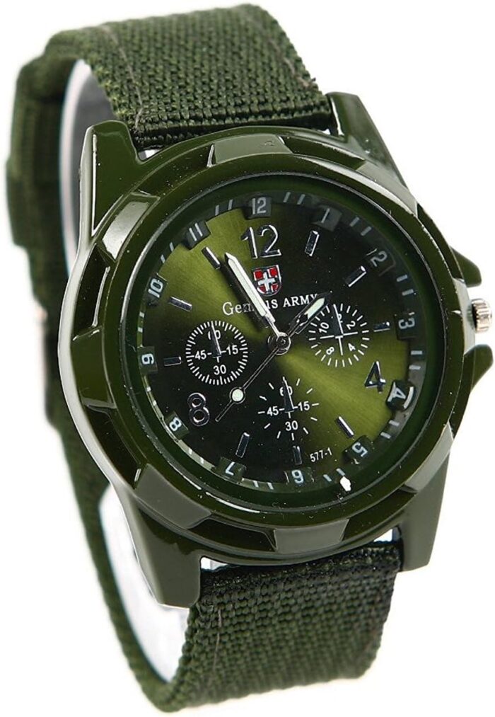 Men’s Sport Style Swiss Military Army Pilot Fabric Strap Watch