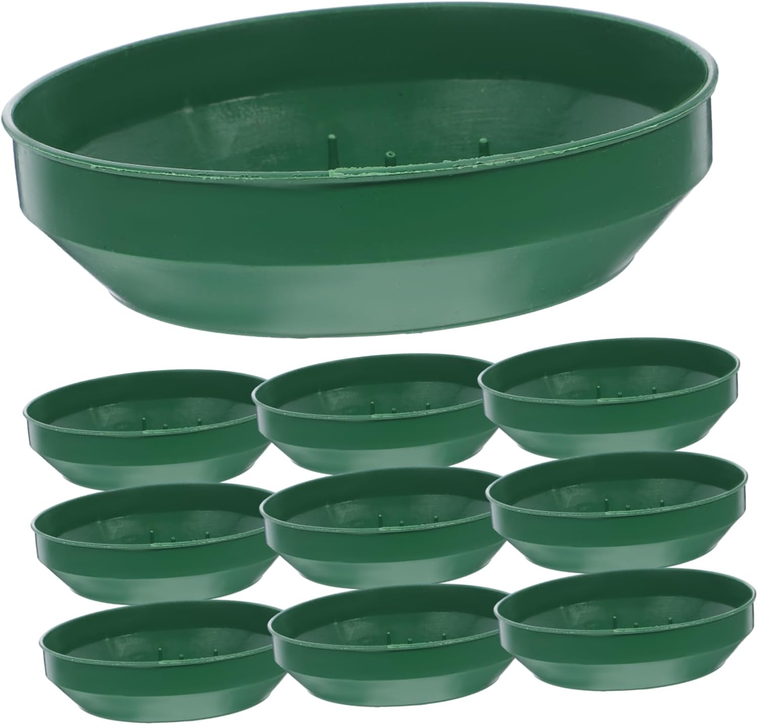 10pcs Mud Fixing Plate الطازجة DIY Arrangement Accessories Propagation Tray High Density Bowls for Arrangements Foam Block Holder Floral Mud Tray Green Plastic