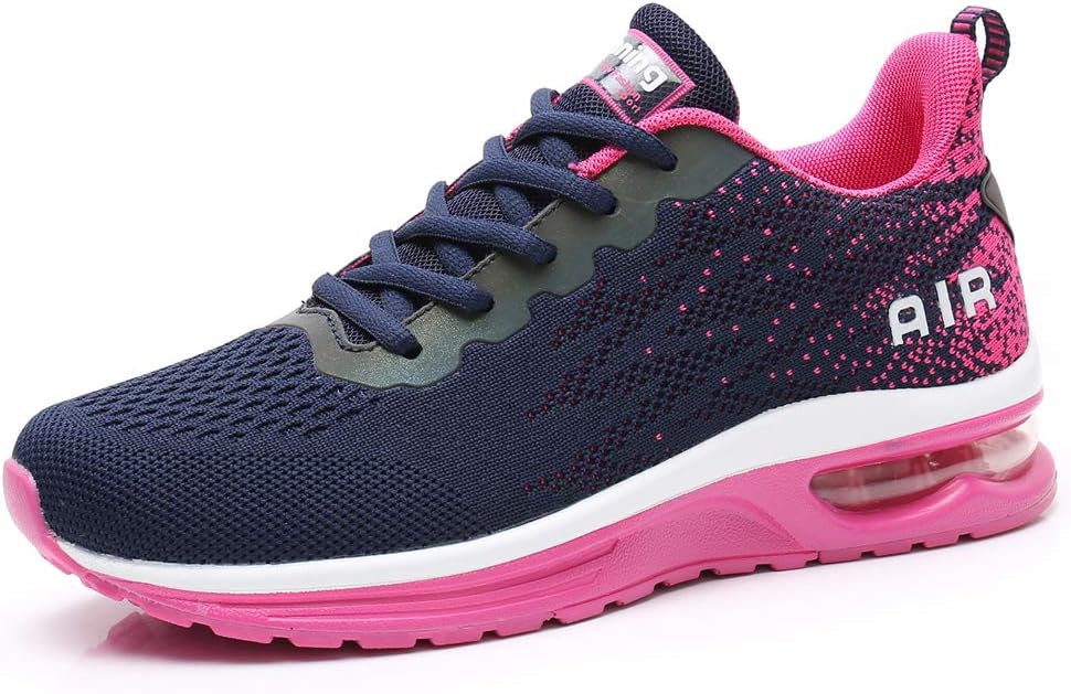 RUMPRA Women Sneakers Lightweight Air Cushion Gym Fashion Shoes Breathable Walking Running Athletic Sport