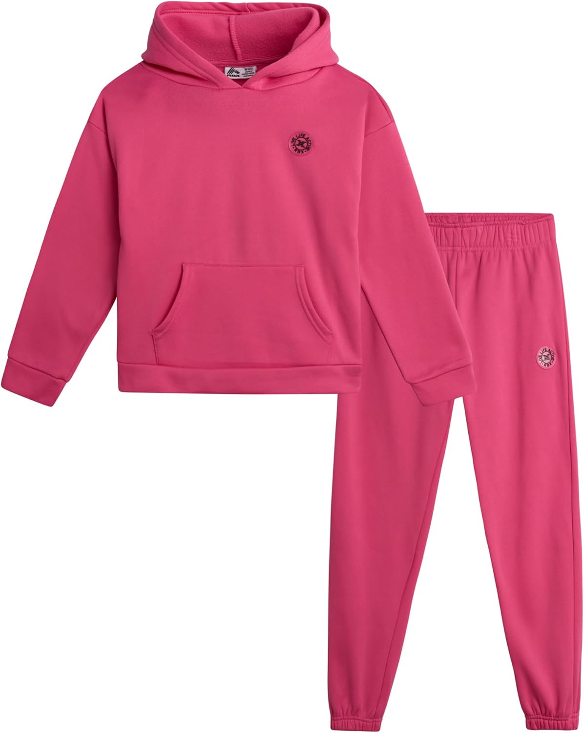 RBX Girls’ Sweatsuit Set – 2 Piece Fleece Pullover Hoodie and Joggers Sweatpants – Matching Activewear Set for Girls (7-12)