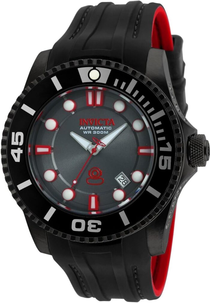 Invicta Men’s 20205 Pro Diver Analog Display Automatic Self Wind Black Watch