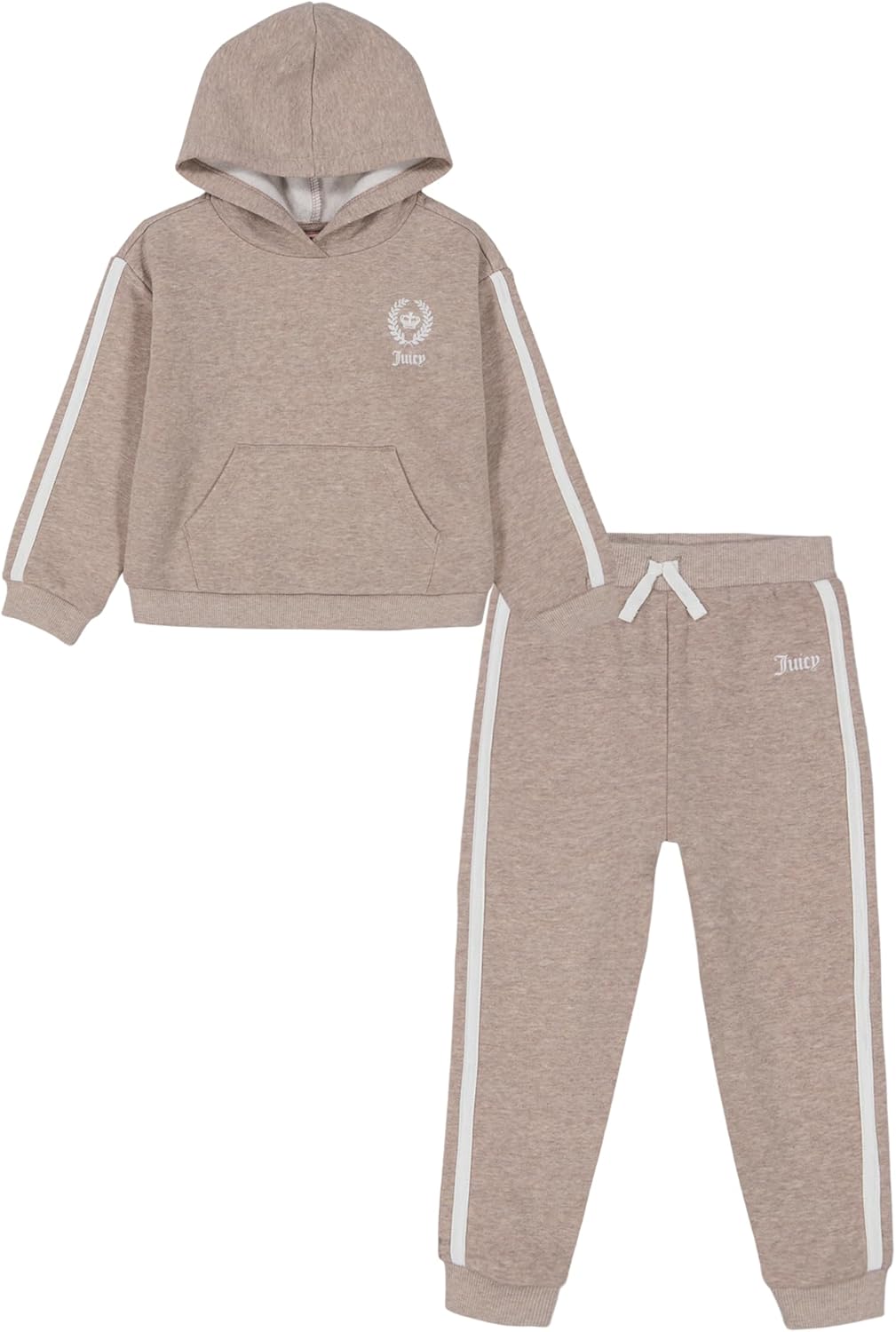 Juicy Couture girls 2pc Fleece Pant Set