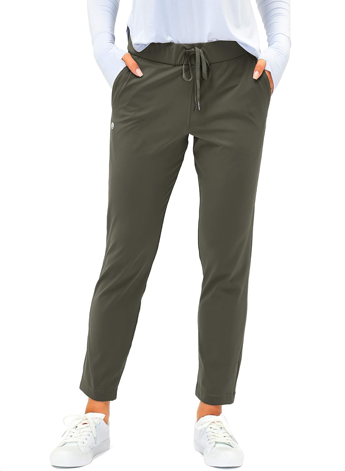 G Gradual Women’s Pants with Deep Pockets 7/8 Stretch Ankle Sweatpants for Golf, Athletic, Lounge, Travel, Work