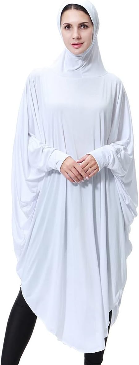 khalat Women’s One-Piece Muslim Abaya Dress Large Overhead Prayer Ramadan Long Hijab Dress