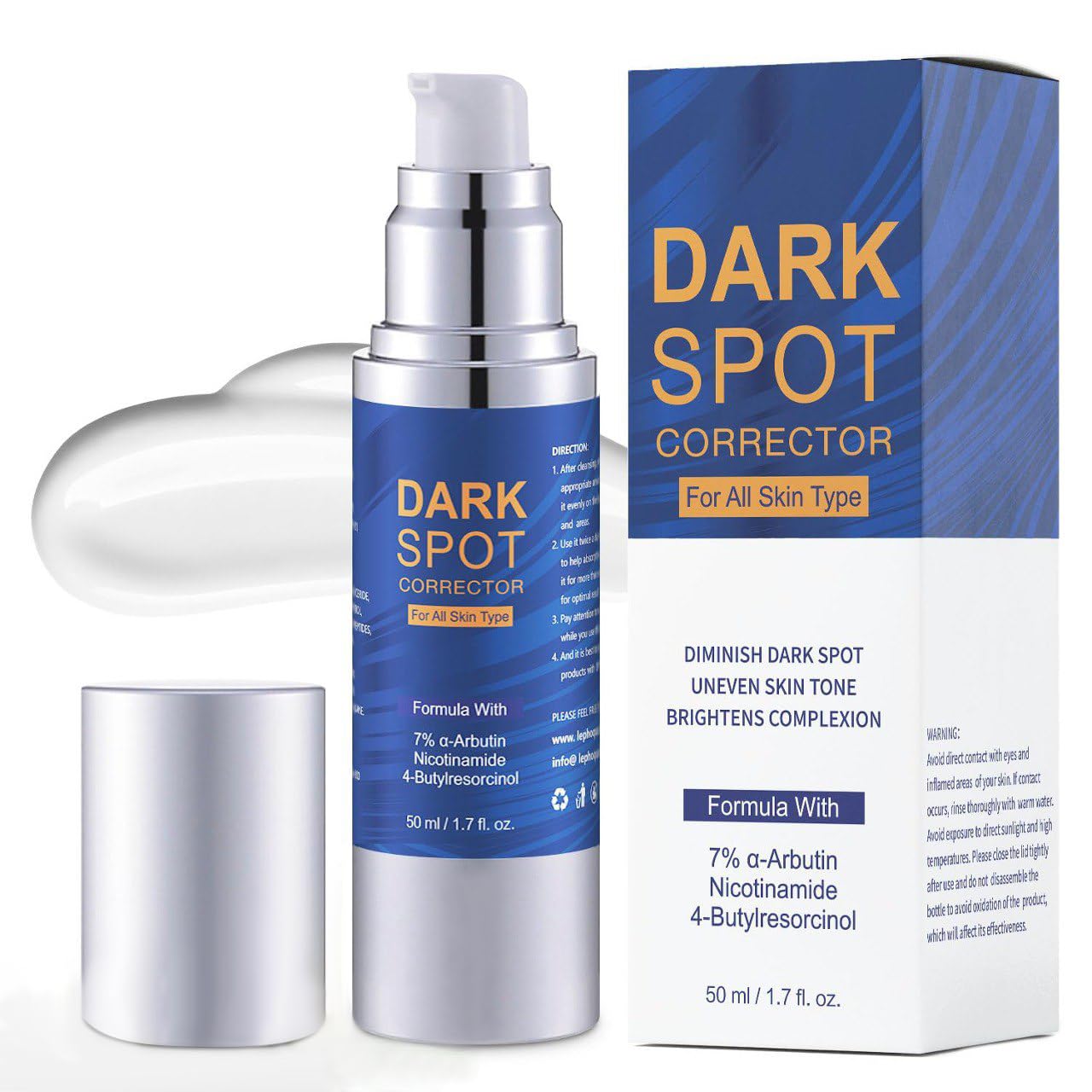 Dark Spot Cream: Dark Spot Remover For Face & Body-Dark Spot Corrector For Face-Cream for Dark Spots Used for Face Neck Hands Knees Legs Intimate Areas 50ml