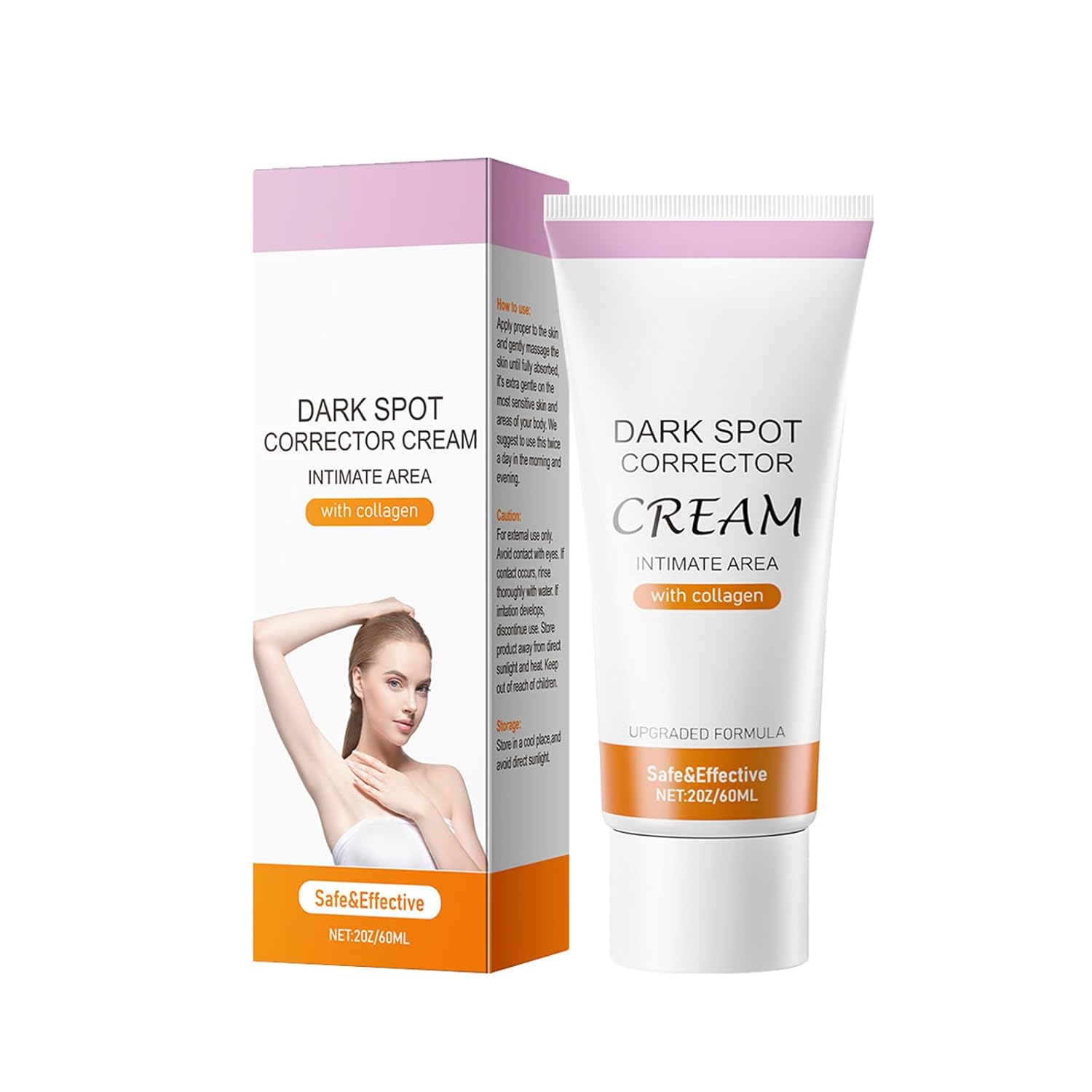 Dark Spot Corrector Cream – Dark Spot Remover for Face and Body – for Underarm, Neck, Armpit, Knees, Elbows, Private Areas, Intimate Areas – Upgraded Formula, Instant Result – 60 g / 2 OZ (1 PCS)