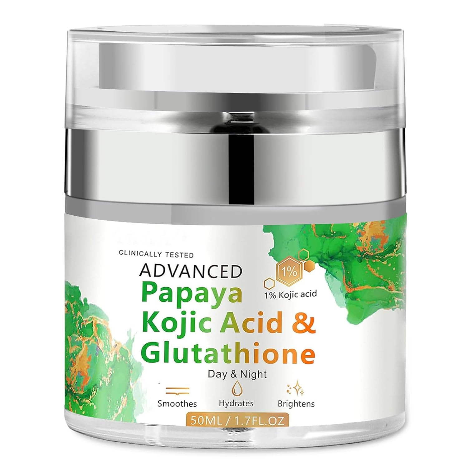 Organic moisturizing cream papaya flavor glutathione natural nourishing repair dry skin moisturizing cream strong moisturizing day and night moisturizing face cream acne free moisturizing cream -50ml