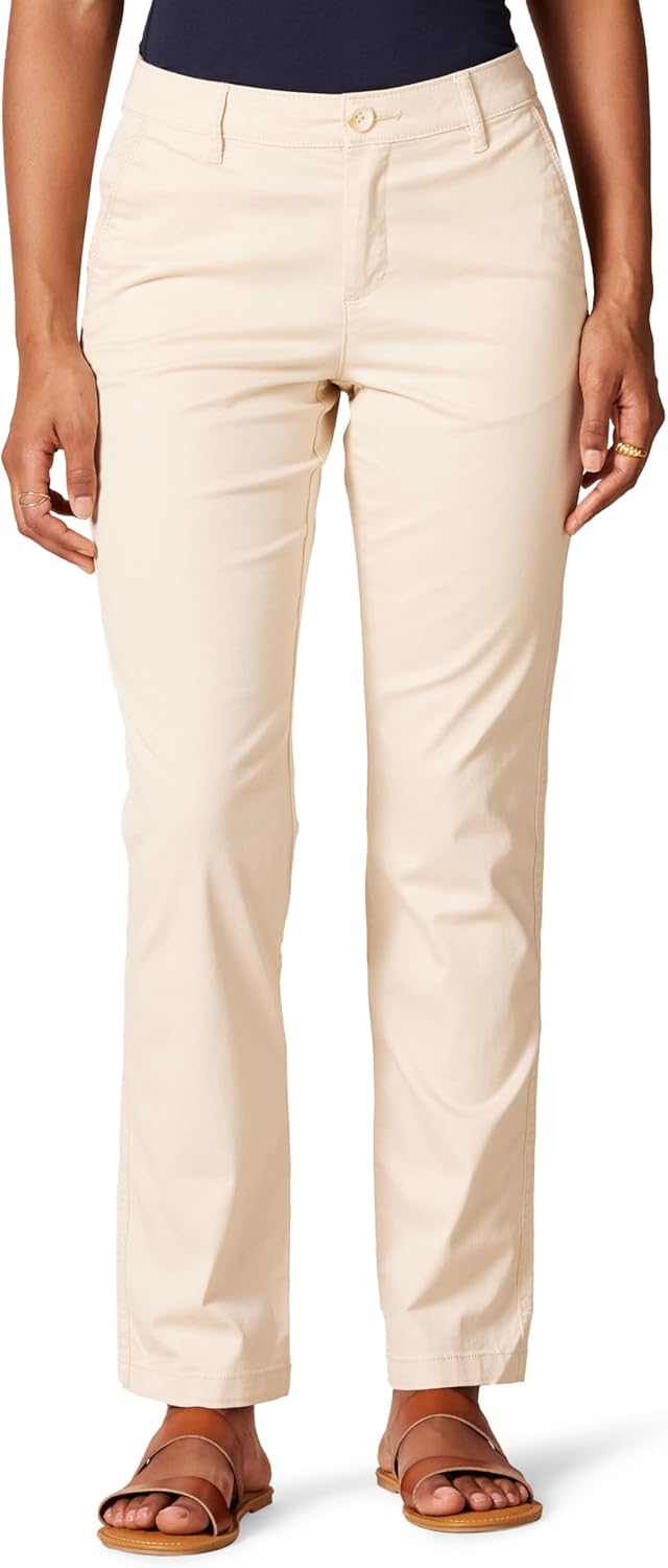 Amazon Essentials Women’s Slim Fit, Straight Leg Stretch Twill Chino Pant