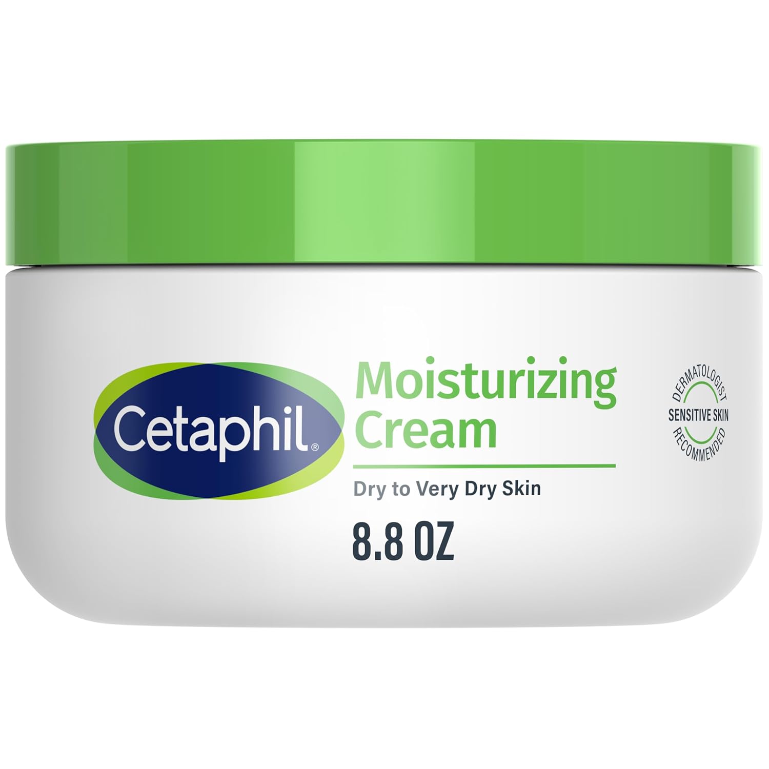 Cetaphil Face & Body Moisturizer, Hydrating Moisturizing Cream for Dry to Very Dry, Sensitive Skin, NEW 8.8 oz, Fragrance Free, Non-Comedogenic, Non-Greasy (Packaging May Vary)