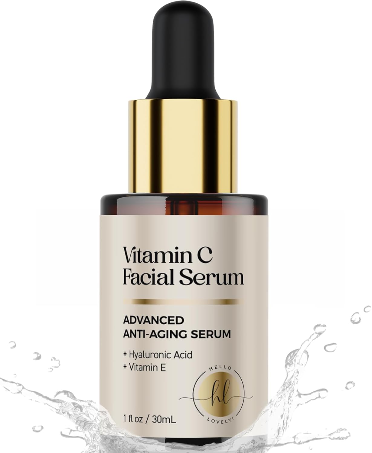 Vitamin C Face Serum – Anti Aging Facial Skin Serum with Vitamin C, Hyaluronic Acid, Vitamin E & More for Dark Spots, Fine Lines & Wrinkles, Skin Brightening Face Serum for Women & Men – 1 Fl Oz