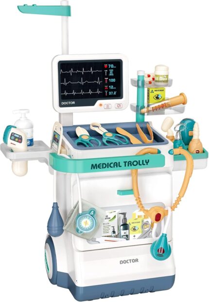 Doctor Kit for Toddlers 3-5, Medical Kit with Sound and Light Functions, Doctor Playset for Kids Birthday Gift