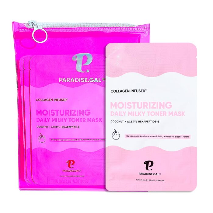 Moisturizing Face Masks (10-Pack) Korean Skincare Infused with Collagen, Coconut, Acetyl Hexapeptide-8, Niacinamide & Ceramide – Hydrating Solution for Dry Skin