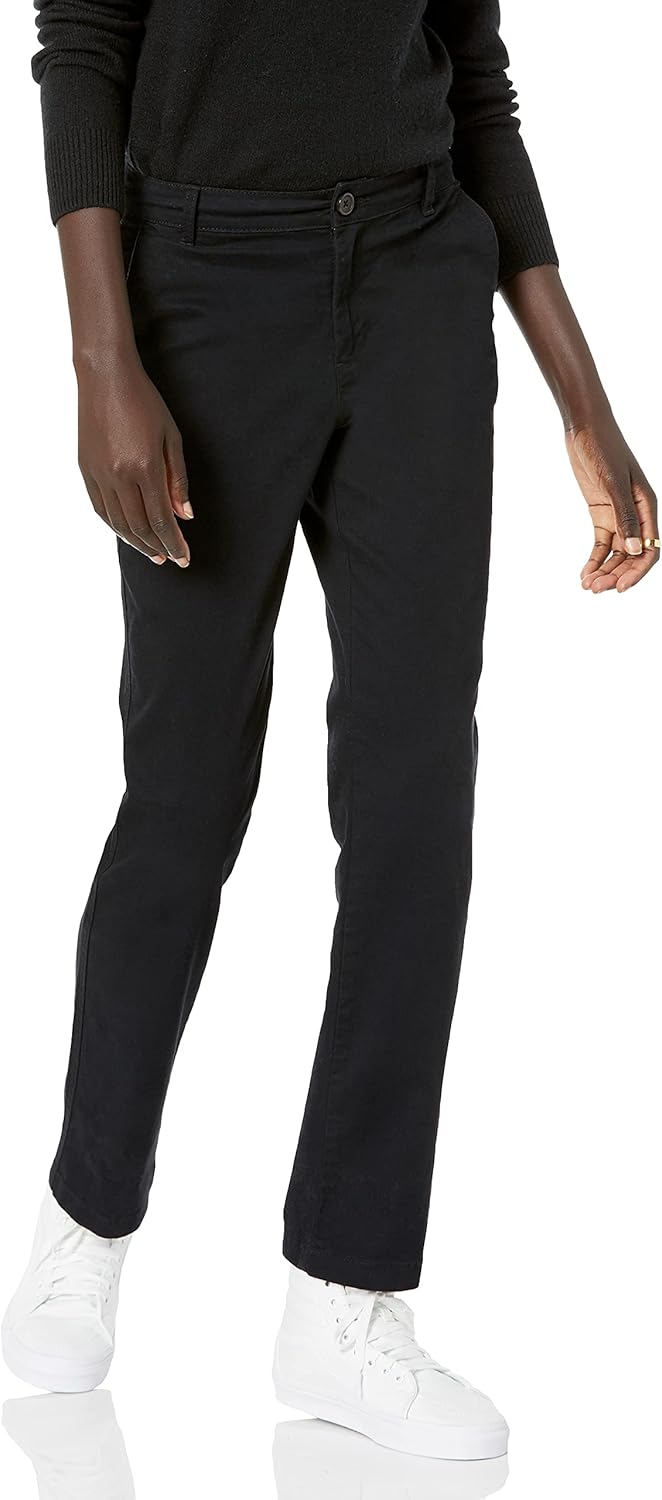 Amazon Essentials Women’s Slim Fit, Straight Leg Stretch Twill Chino Pant