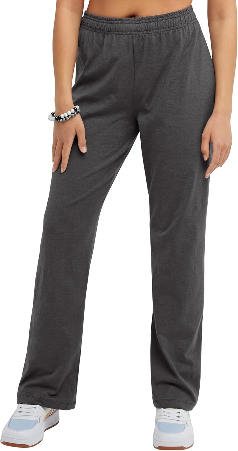 Champion Women’s Lightweight Lounge Comfortable Jersey 31.5″ Pants (Plus Size Available)