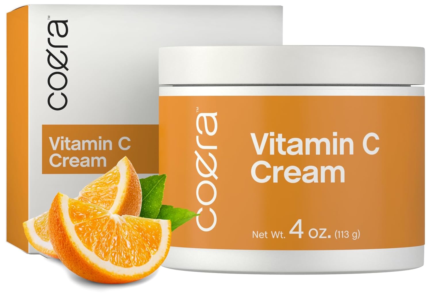 Coera Vitamin C Cream | 4oz | Brightening + Firming Formula | Free of Parabens, SLS & Fragrances | Dark Spot Masker for Face, Skin & Eyes | Packaging May Vary