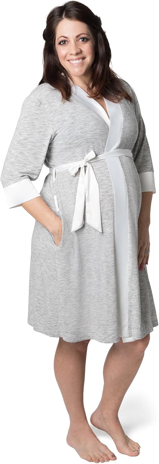 Kindred Bravely Emmaline Maternity & Nursing Robe Hospital Bag/Delivery Essential