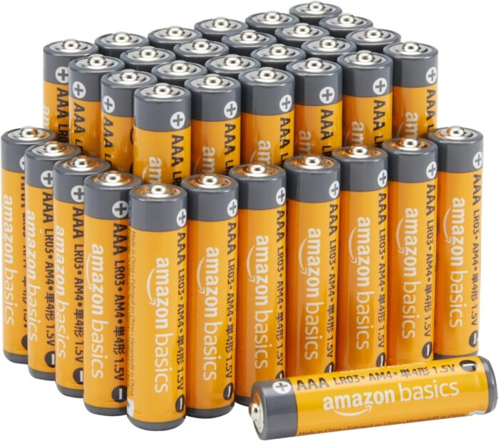 Amazon Basics AAA Alkaline High-Performance Batteries, 1.5 Volt, 10-Year Shelf Life, 36 count (Pack of 1)