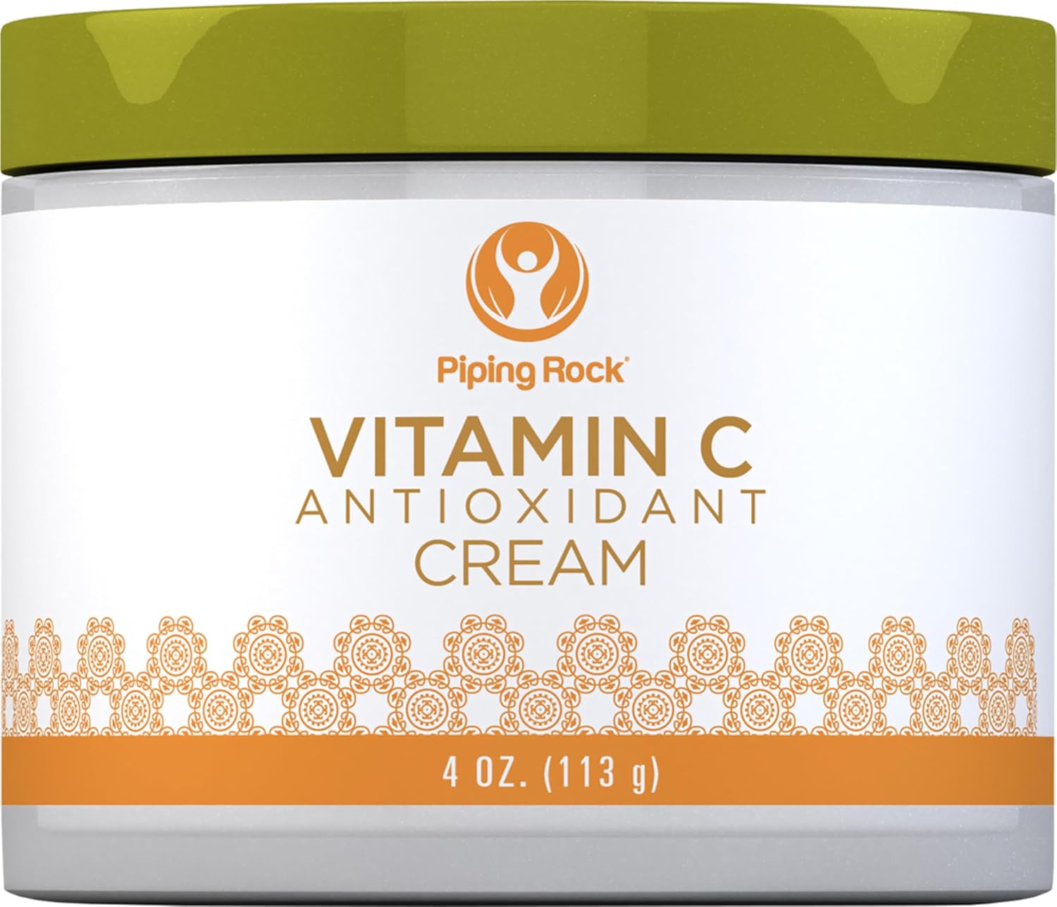 Piping Rock Vitamin C Cream | 4oz | Dark Spot Masker for Face, Skin & Eyes | Free of Parabens, SLS & Fragrances