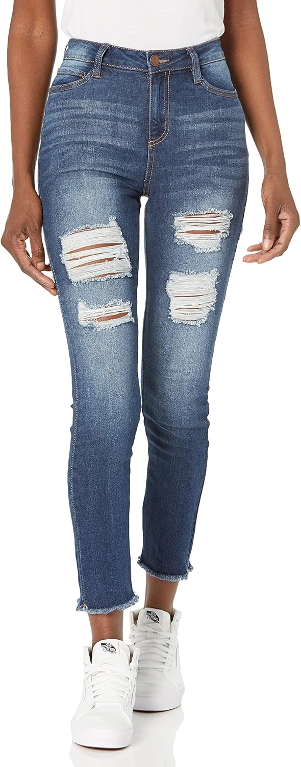 dollhouse Women’s Skinny Jeans with Destruction