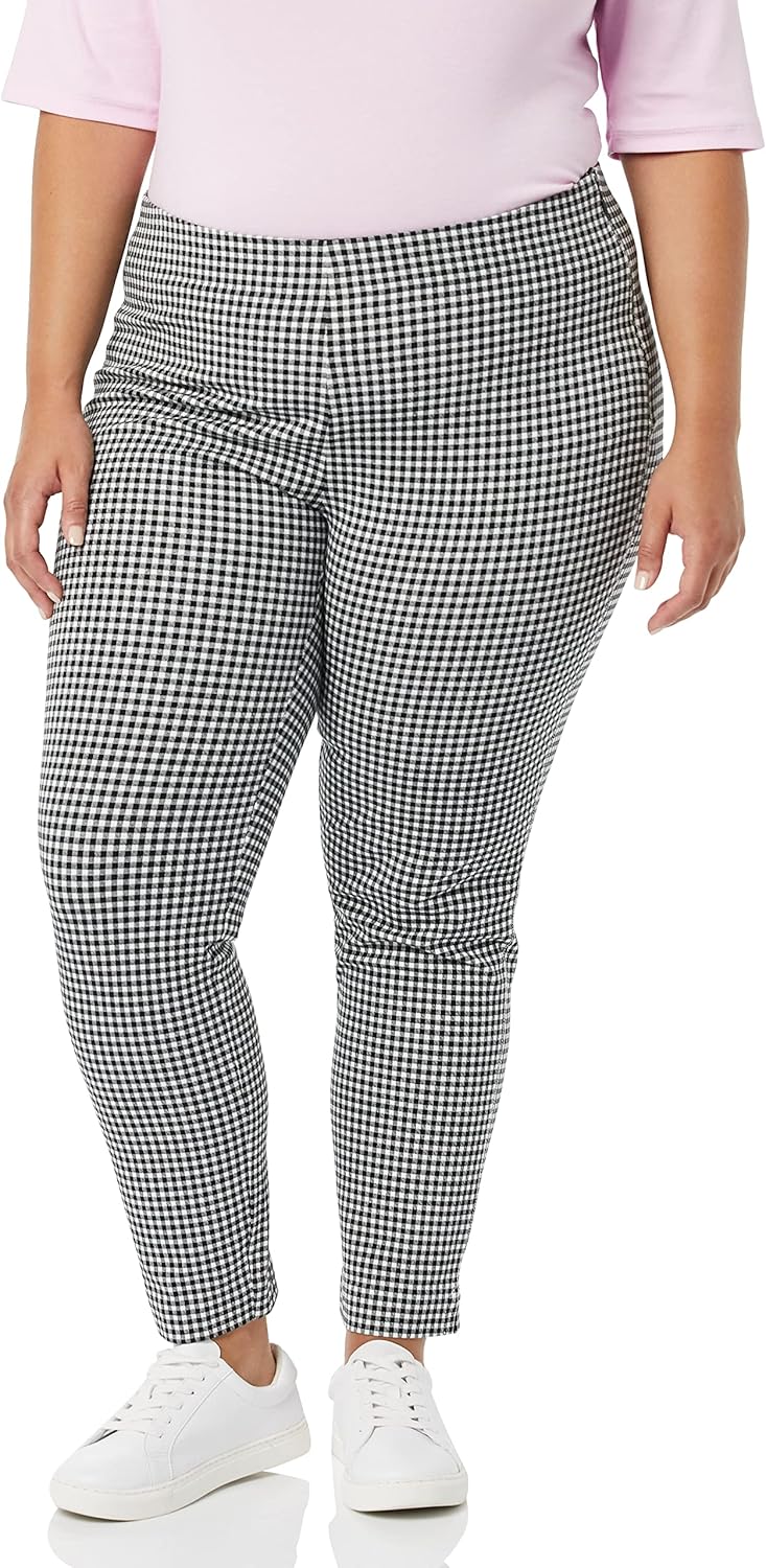 Amazon Essentials Women’s Slim-Fit Bi-Stretch Side Zip Ankle Pant