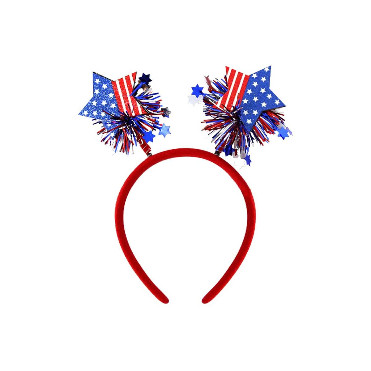 Independence Day Headband Hair Accessories Headbands for Women and Men Exquisite Stars Ribbons National Flag Designs Hair Bands July 4th Party Headband Decorations 1 Pcs