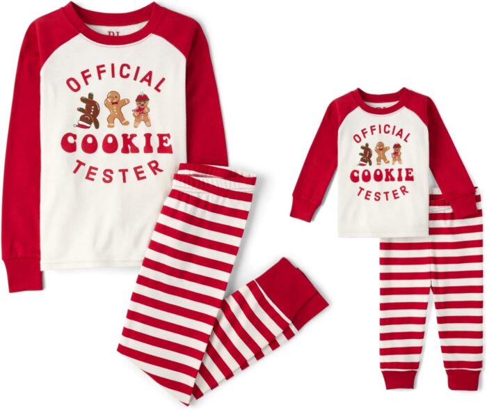 The Children’s Place Baby and Kids’, Sibling Matching, Holiday Pajama Sets, Cotton