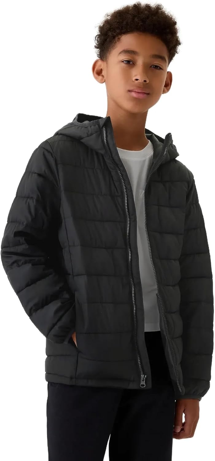 GAP Boys’ Logo Lightweight Puffer Jacket