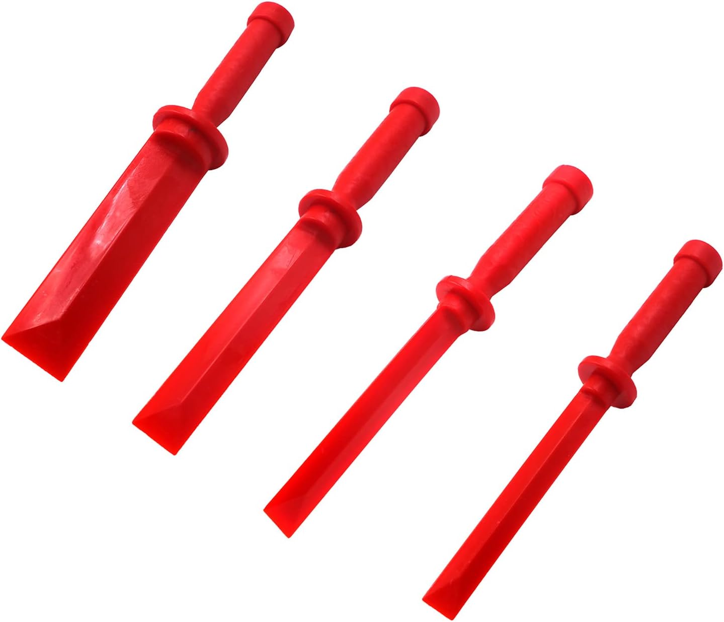 4PCS Auto Trim Removal Tool No-Scratch Pry Tool For Car Door Clip Panel & Dashboard Dismantle Red