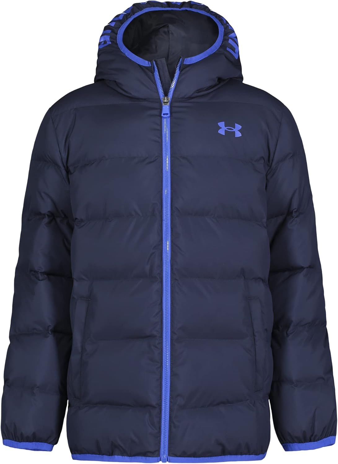 Under Armour Boys’ Pronto Puffer Jacket, Mid-Weight, Zip Up Closure, Repels Water