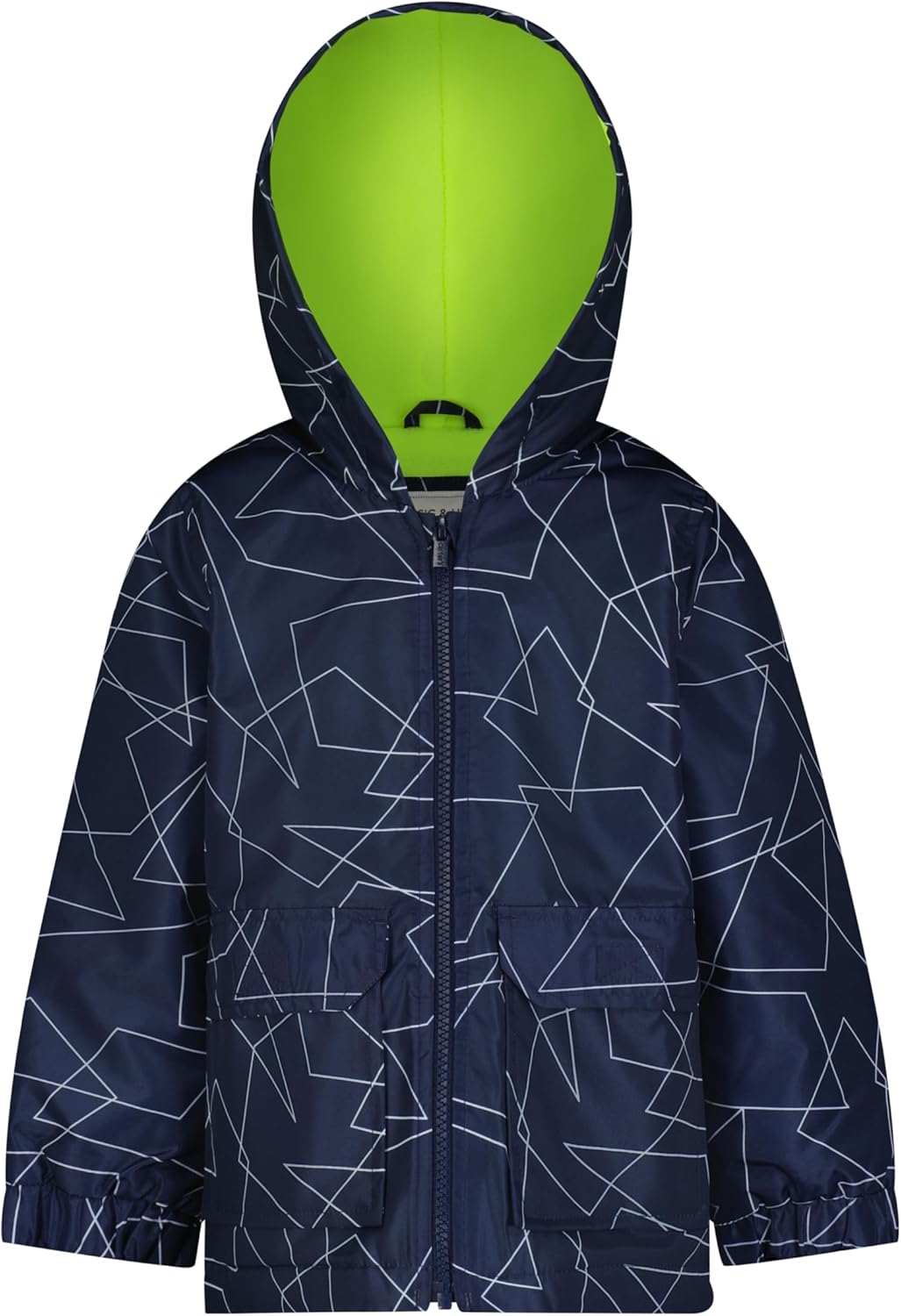 Carter’s Boys’ Fleece-Lined Flap-Pocket Rain Jacket Midweight Coat