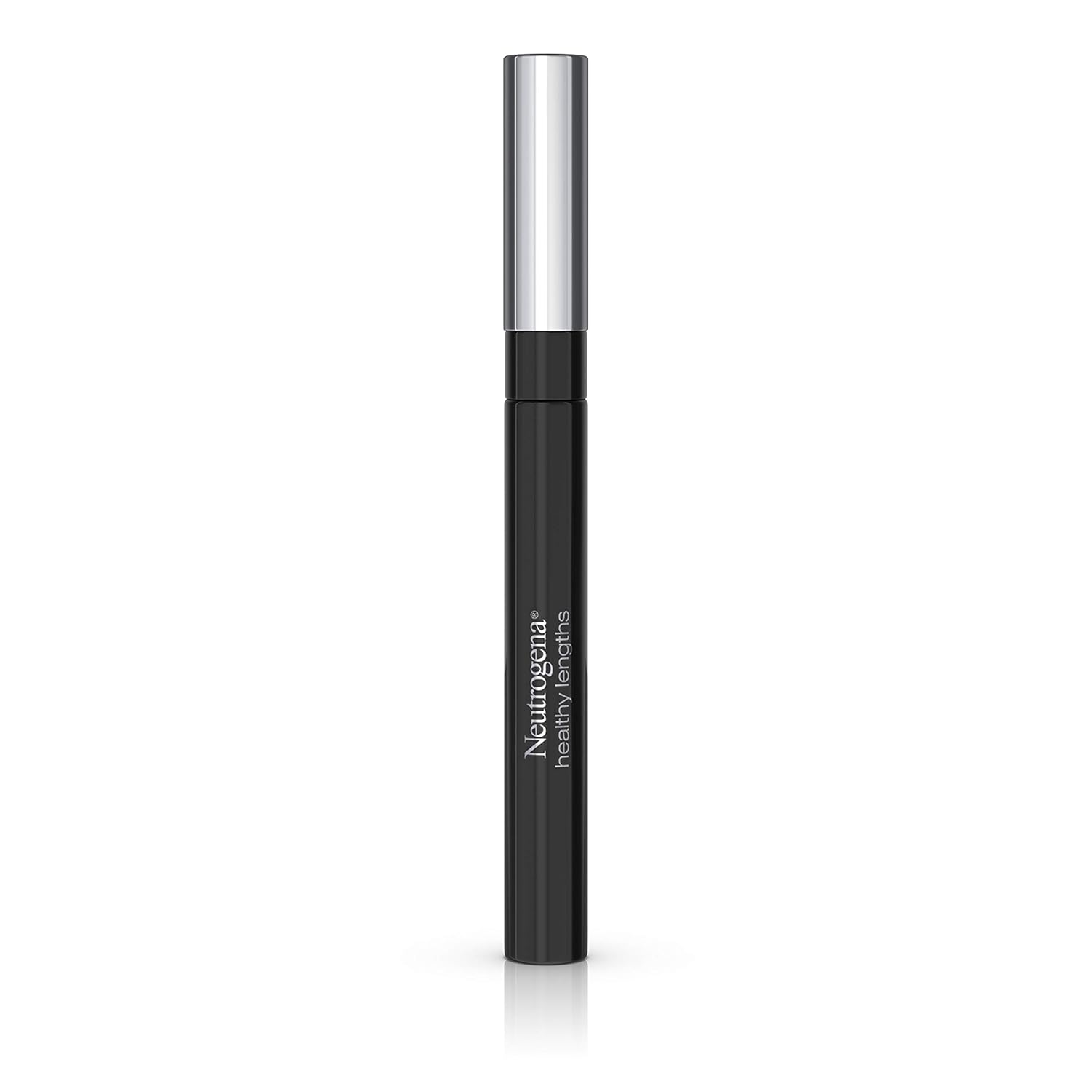 Neutrogena Healthy Lengths Mascara for Stronger, Longer Lashes, Clump-, Smudge- and Flake-Free Mascara with Olive Oil, Vitamin E and Rice Protein, Black 02,.21 oz