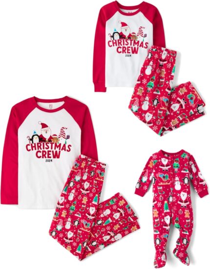 The Children’s Place Baby Family Matching, Holiday Pajama Sets, Fleece