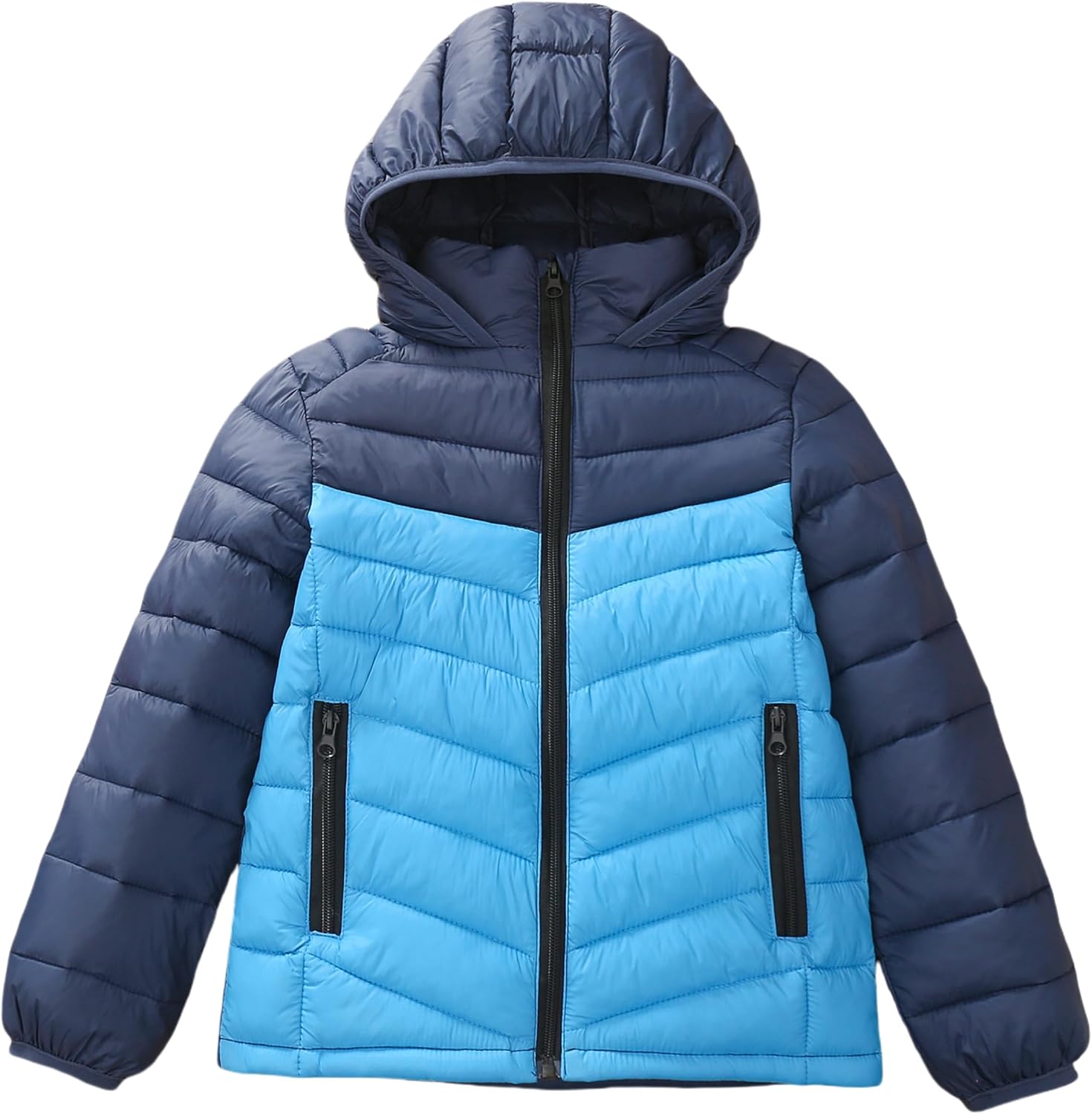 Boys Girls Toddlers Lightweight Hooded Puffer Jacket Kids Winter Coat Warm Comfy Outerwear