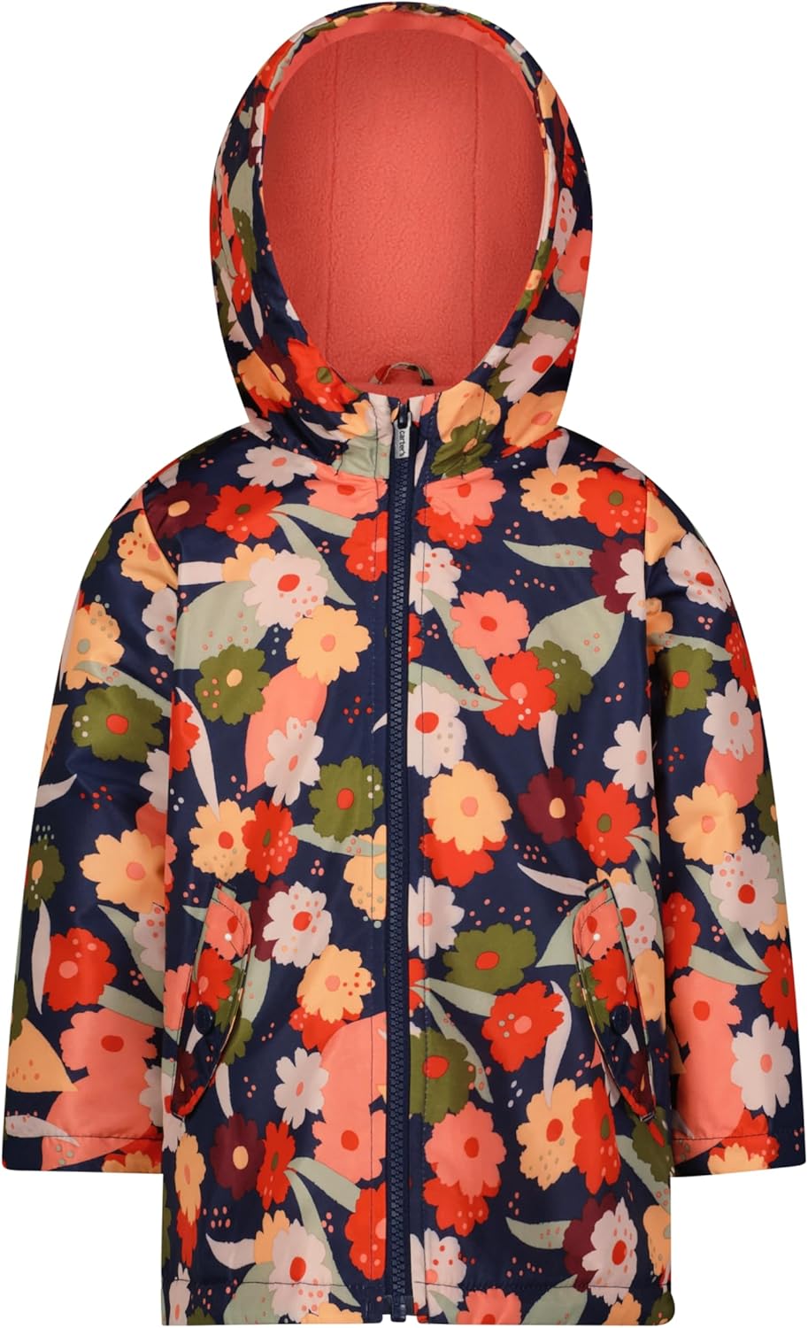 Carter’s Toddler/Little Girls’ Midweight Fleece Transitional Hooded Jacket