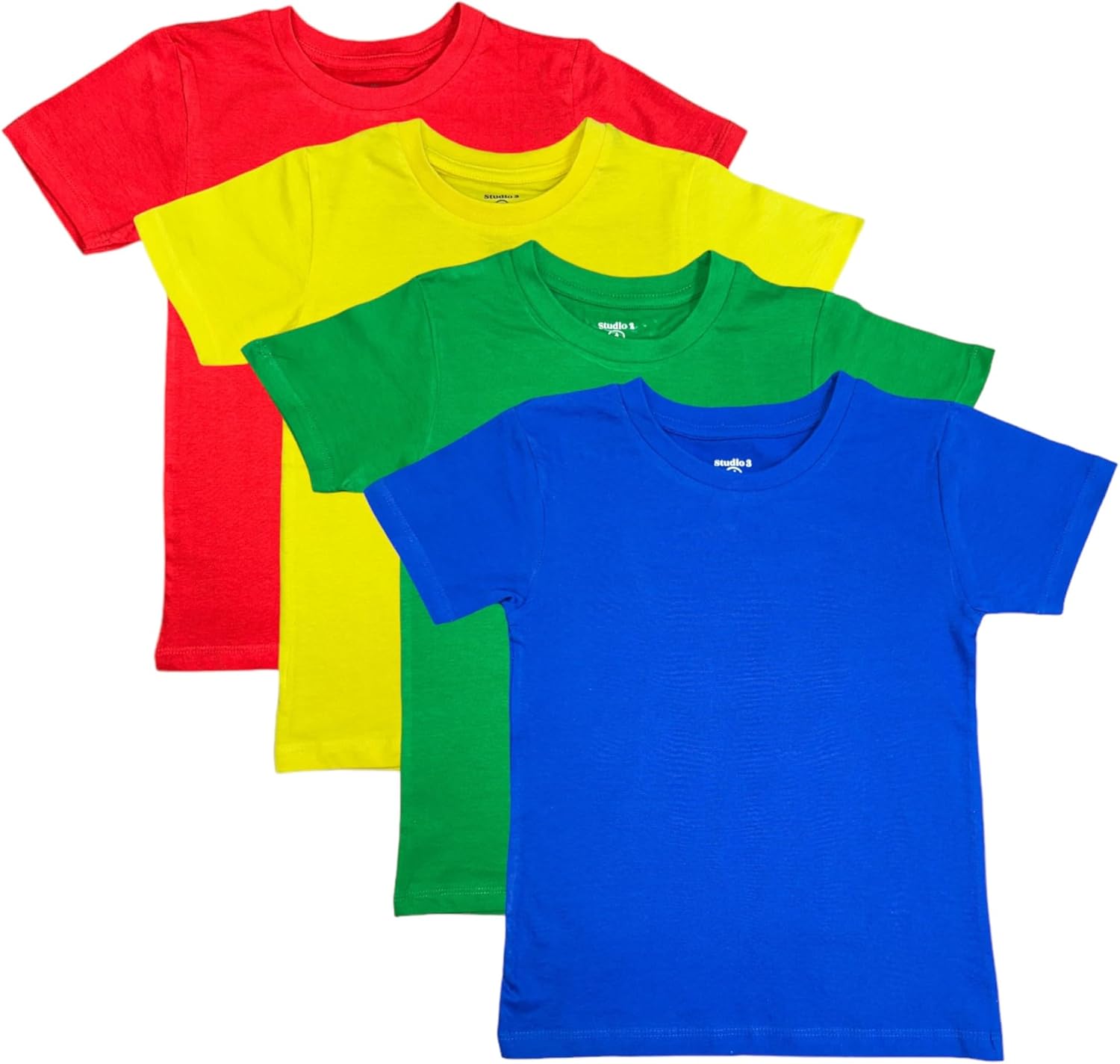 Studio 3 Boys’ Four-Pack Assorted Color T-Shirts