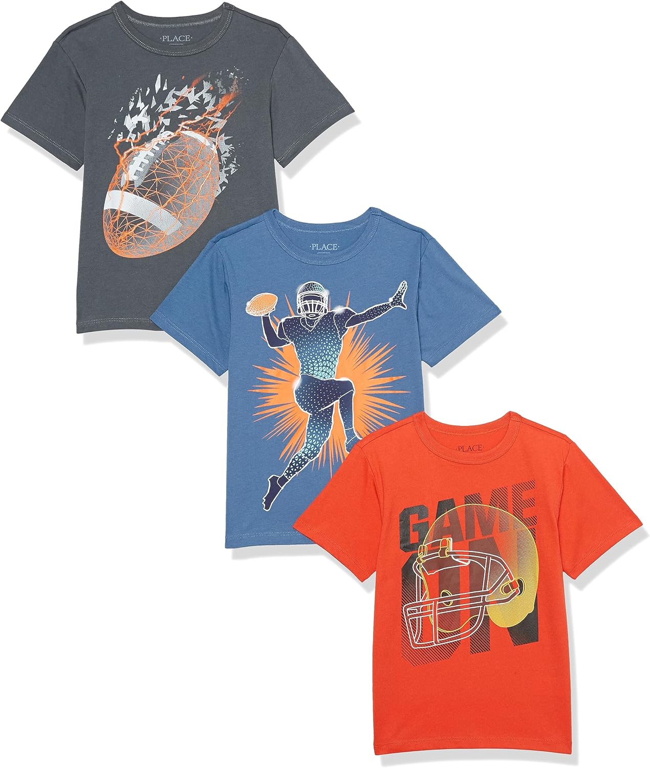 The Children’s Place Baby Boys’ Sports Short Sleeve Graphic T-Shirts,multipacks