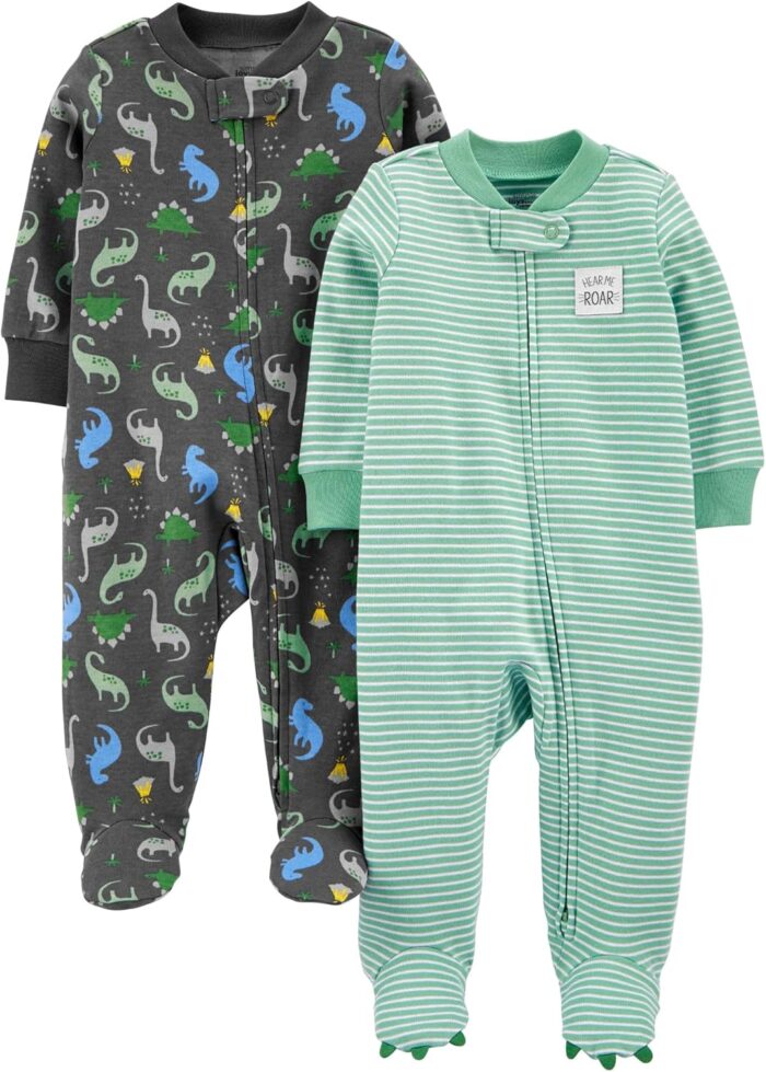 Simple Joys by Carter’s Baby Boys’ 2-Pack Cotton Sleep and Play