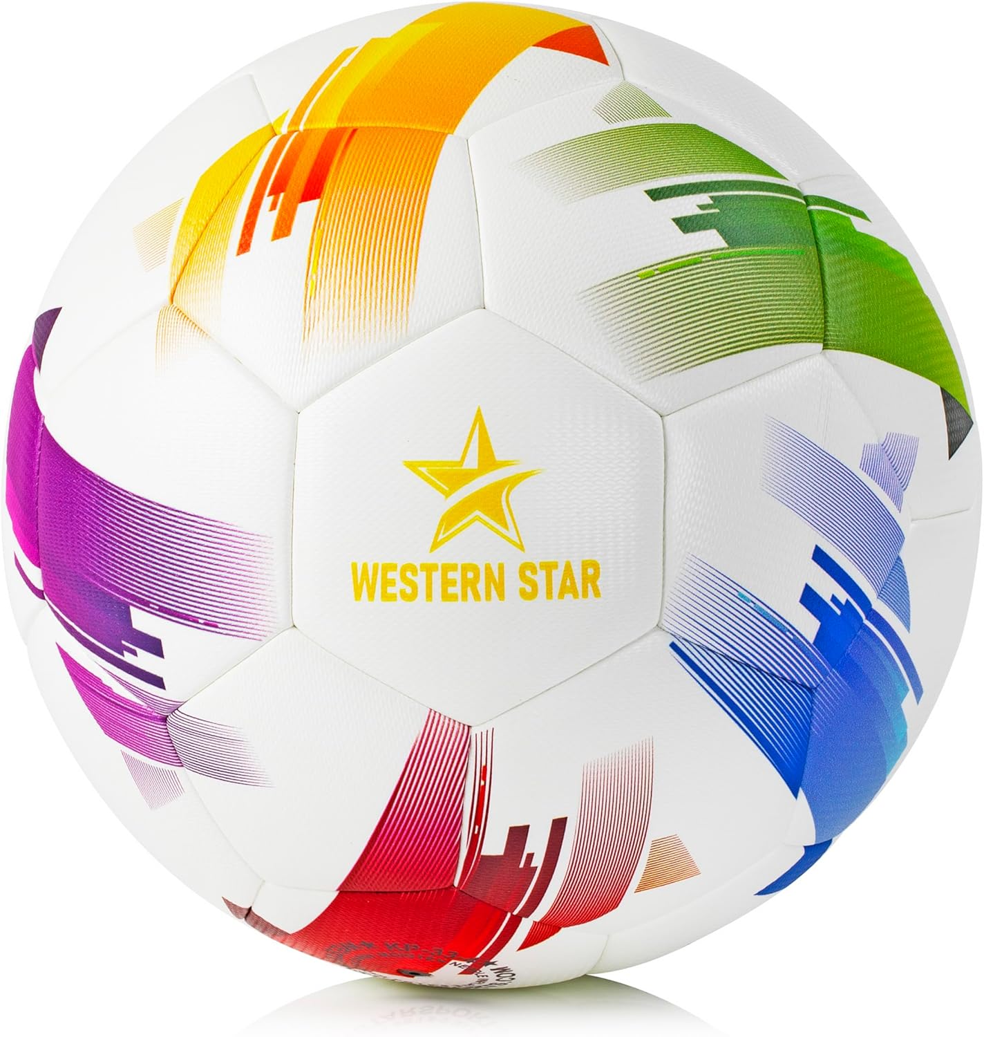 Western Star Indoor Futsal Soccer Ball – Official Size – Size 4 Performance Design for Enhanced Playability – Adult and Youth Socccer Players – Thermal Bonded