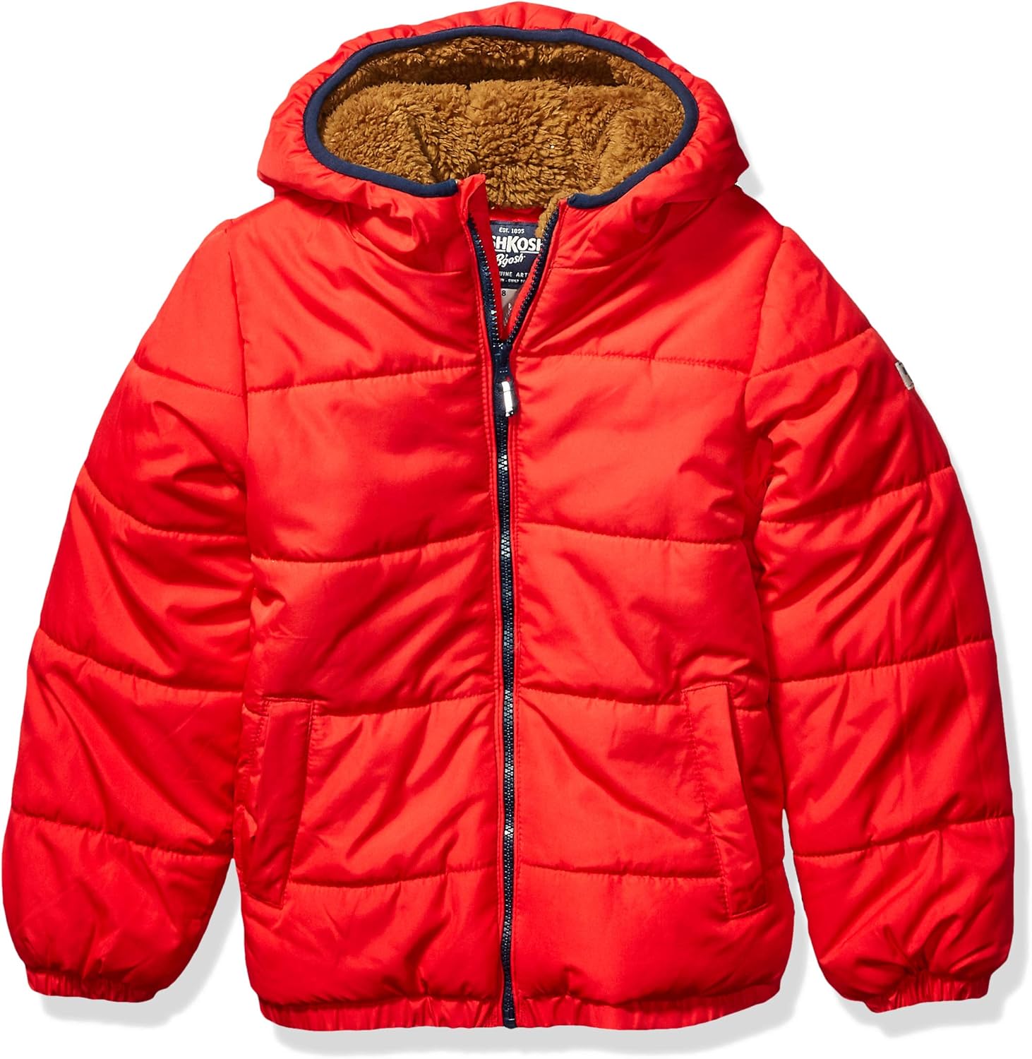 OshKosh B’Gosh Boys’ Heavyweight Winter Jacket with Sherpa Lining