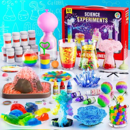 110 Lab Experiments Science Kits for Kids – STEM Projects Educational Scientific Toys for kids 6 7 8 9 10 12 Years Old, Christmas Birthday Gifts for Boys and Girls, Chemistry Set, Learning & Education