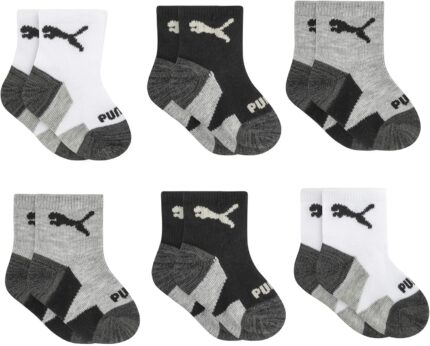 PUMA Baby 6 Pack Infant Anklet Socks