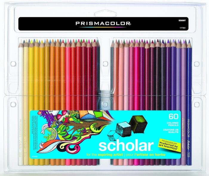 Prismacolor Scholar Colored Pencils, Adult Coloring, 60 Pack