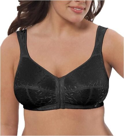 Just My Size Women’s Easy On Front Close Wirefree Bra MJ1107