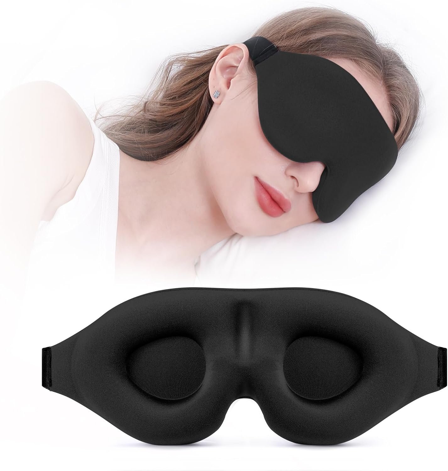 YIVIEW Sleep Mask for Side Sleeper, Complete Light Blocking 3D Sleeping Eye Mask, Soft Breathable Eye Cover for Women Men, Relaxing Zero Pressure Night Blindfold YIVIEW Sleep Mask for Side Sleeper, Complete Light Blocking 3D Sleeping Eye Mask, Soft Breathable Eye Cover for Women Men, Relaxing Zero Pressure Night Blindfold