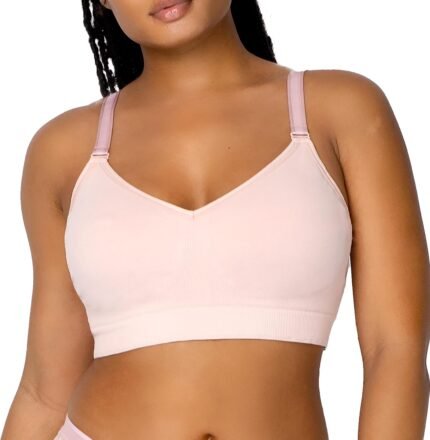 Curvy Couture Women’s Plus Size Smooth Seamless Comfort Wire Free Bra