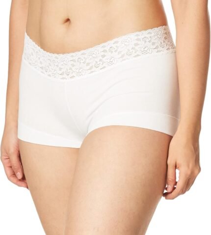 Maidenform womens Dream Cotton With Lace Boyshort