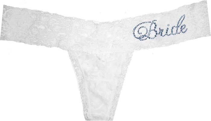 Classy Bride Wedding Underwear Bedazzled Bridal Lingerie for Women
