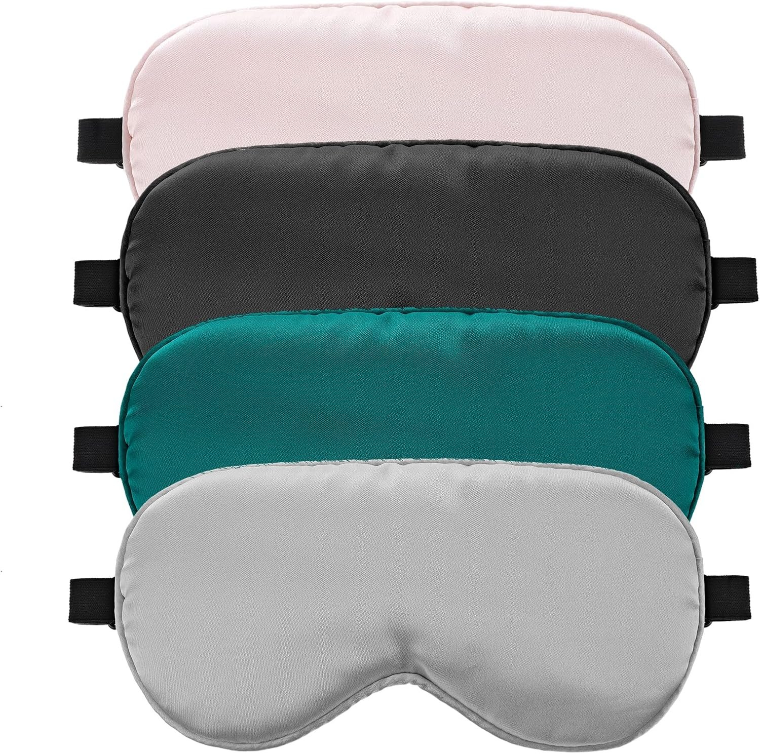 4 Pcs Eye Mask for Sleeping Silk Sleep Mask, Soft Adjustable Blackout Sleeping Mask for Men Women Breathable 100% Mulberry Silk Fabric, Night Eyeshade Blocks Light Reduces Puffy Eyes(4 Colors) 4 Pcs Eye Mask for Sleeping Silk Sleep Mask, Soft Adjustable Blackout Sleeping Mask for Men Women Breathable 100% Mulberry Silk Fabric, Night Eyeshade Blocks Light Reduces Puffy Eyes(4 Colors)
