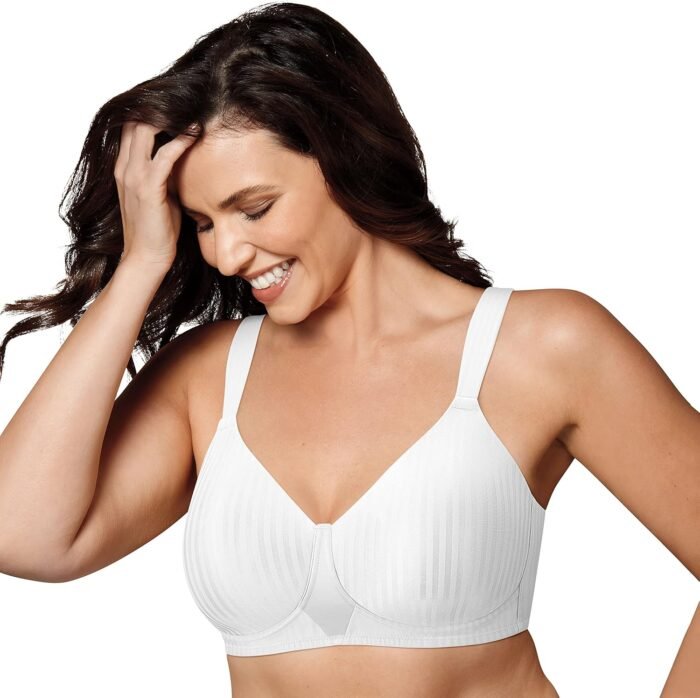 Playtex Women’s Secrets Smoothing Wireless Bra 4707, Perfectly Smooth Full-Coverage T-Shirt Bra, Full Figures